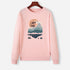 Autumn New Sun Print Sweatshirt Kawaii Hoodies Women Top Clothes Pullover Hoody Female Winter Pink Hoodies Full Sleeve Hoodie